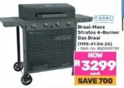 Game Cadac Braai-Maxx Stratos 4-Burner Gas Braai offer