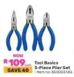 Game Tool Basics 3-Piece Plier Set offer