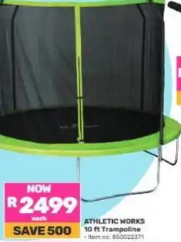 Game ATHLETIC WORKS 10 ft Trampoline offer