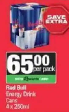 Spar Red Bull Energy Drink Cans offer