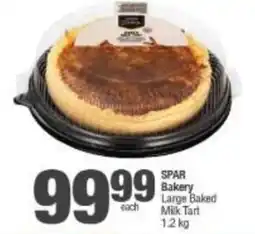 Spar SPAR Bakery Large Baked Milk Tart offer