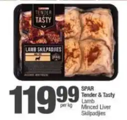 Spar SPAR Tender & Tasty Lamb Minced Liver Skilpadjes offer
