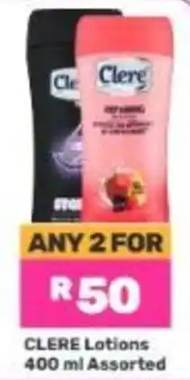 Game CLERE Lotions Assorted offer