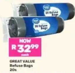 Game GREAT VALUE Refuse Bags offer