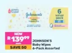 Game JOHNSON'S Baby Wipes Assorted offer