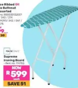 Game Mainstays Supreme Ironing Board offer