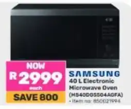 Game SAMSUNG 40 L Electronic Microwave Oven offer