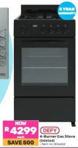 Game DEFY 4-Burner Gas Stove offer