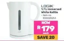 Game LOGIK 1.7 L Immersed White Kettle offer