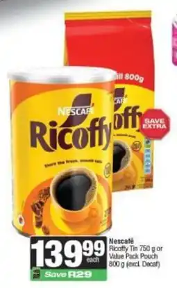 Spar Nescafe Ricoffy offer