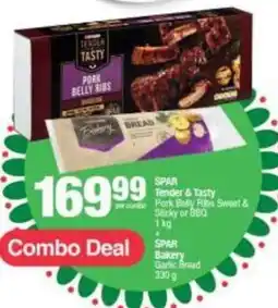 Spar SPAR Tender & Tasty Pork Belly Ribs offer