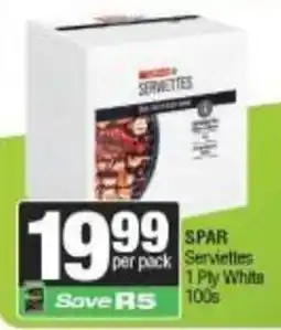 Spar SPAR Serviettes offer