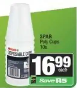 Spar SPAR Poly Cups offer