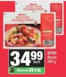 Spar SPAR Bacon offer