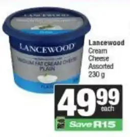 Spar Lancewood Cream Cheese Assorted offer