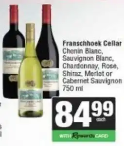 Spar Franschoek Cellar offer