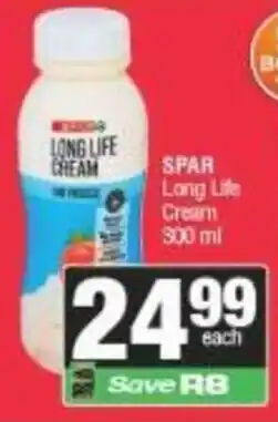 Spar SPAR Long Life Cream offer