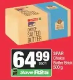Spar SPAR Choice Salted Butter offer