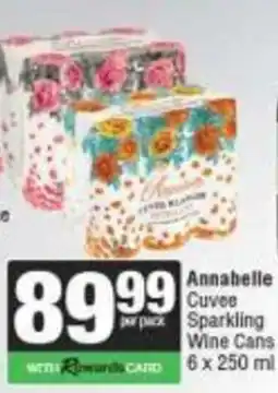 Spar Annabelle Cuvee Sparkling Wine Cans offer
