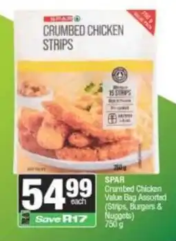 Spar SPAR Crumbed Chicken Value Bag Assorted offer