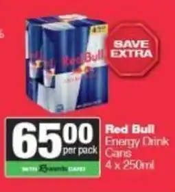 Spar Red Bull Energy Drink Cans offer