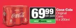 Spar Coca-Cola Original Cans offer