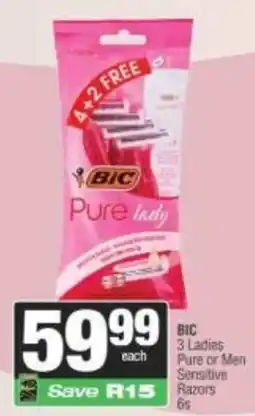 Spar BIC Pure lady offer