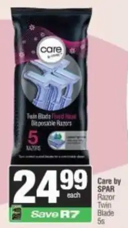 Spar Care by SPAR Razor Twin Blade offer