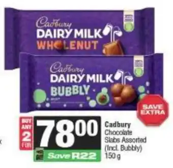 Cadbury Chocolate Slabs Assorted