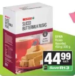 Spar SPAR Sliced Buttermilk Rusks Assorted offer