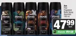 Spar Axe Fine Fragrance Body Spray Assorted offer