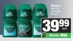 Spar Mitchum Roll On Assorted offer