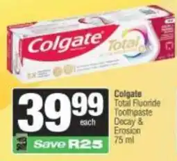 Spar Colgate Total Fluoride Toothpaste offer
