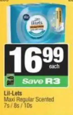Spar Lil-Lets Maxi Regular Scented offer