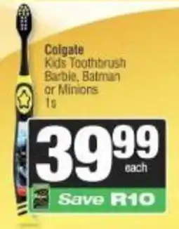 Spar Colgate Kids Toothbrush offer
