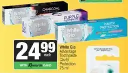 Spar White Glo Advantage Toothpaste Cavity Protection offer