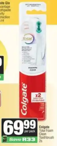 Spar Colgate Total Foam Clean Toothbrush offer