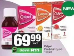 Spar Calpol Paediatric Syrup offer