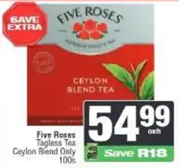 Spar Five Roses Tagless Tea Ceylon Blend offer