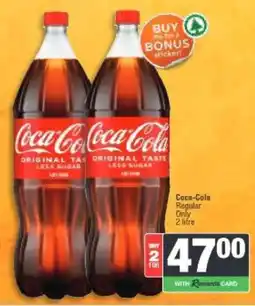 Spar Coca-Cola Original Taste Less Sugar offer
