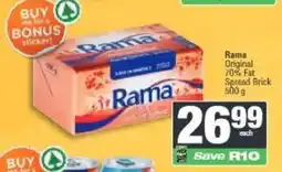 Spar Rama Original 70% Fat Spread Brick offer