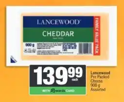 Spar Lancewood Cheddar Assorted offer