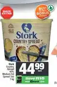Spar Stork Country Spread 40% Medium Fat Spread Tub 1 kg offer