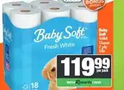 Spar Baby Soft Toilet Tissue 2 ply 18s offer
