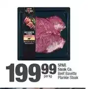 Spar SPAR Steak Co. Beef Bavette Plankie Steak per kg offer