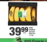 Spar SPAR freshline Bananas Mini Box 1.2 kg offer