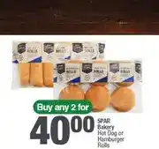 Spar SPAR Bakery Hot Dog or Hamburger Rolls 6s - Buy 2 for offer