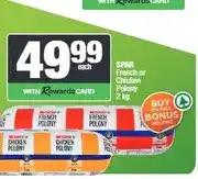 Spar SPAR French or Chicken Polony 2 kg offer