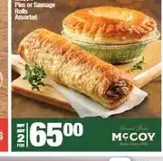 Spar McCOY Pies or Sausage Rolls Assorted - Buy Any 2 offer