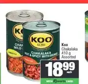 Spar Koo Chakalaka 410 g Assorted offer